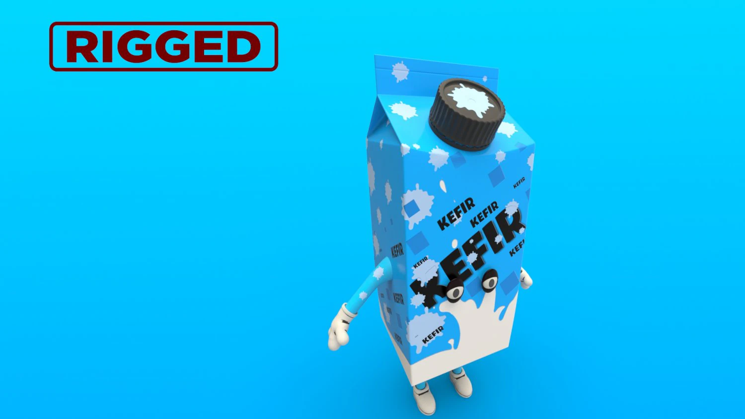 cartoon characters 3D Model .c4d .max .obj .3ds .fbx .stl .blend