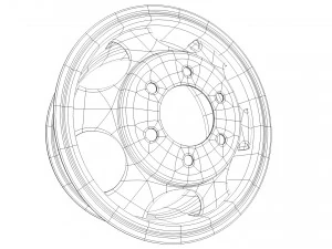 자동차 림 3D 모델