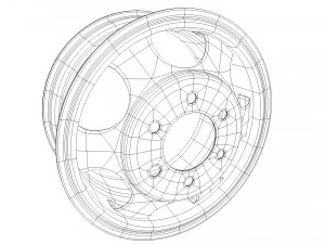 자동차 림 3D 모델
