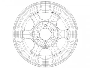 자동차 림 3D 모델
