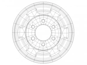 자동차 림 3D 모델