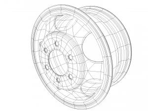 자동차 림 3D 모델