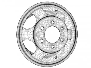 자동차 림 3D 모델