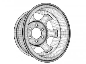 자동차 림 3D 모델