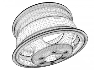 자동차 림 3D 모델
