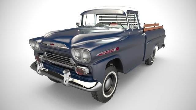 chevrolet apache 4x4 3D Model .c4d .max .obj .3ds .fbx .stl .blend 