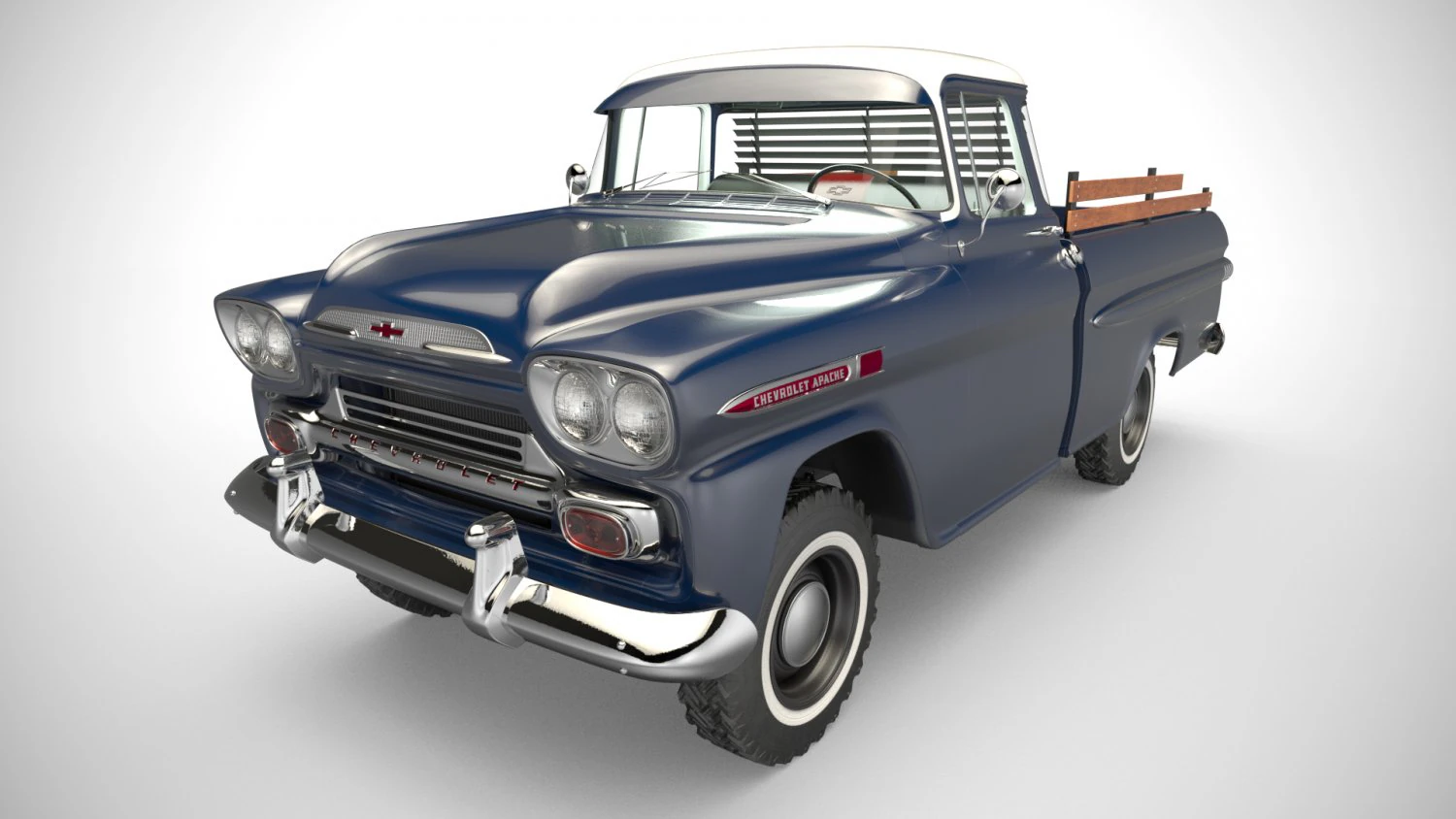 chevrolet apache 4x4 3D Model .c4d .max .obj .3ds .fbx .stl .blend 