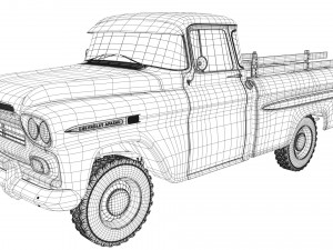 chevrolet apache 4x4 3D Model