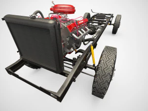 esquivar carro&ccedil;a 4x4 Modelo 3D