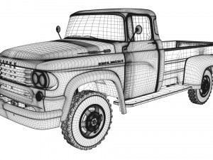 dodge power wagon 4x4 3D Модель