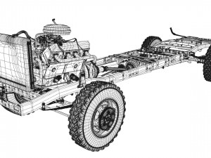 dodge power wagon 4x4 3D Модель