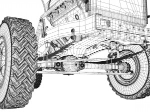 dodge power wagon 4x4 3D Модель