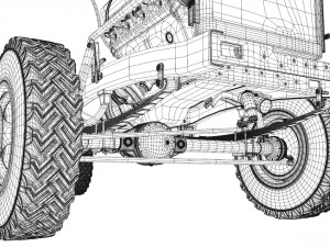 esquivar carro&ccedil;a 4x4 Modelo 3D