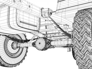dodge power wagon 4x4 3D Модель