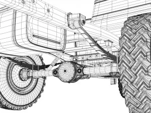 esquivar carro&ccedil;a 4x4 Modelo 3D