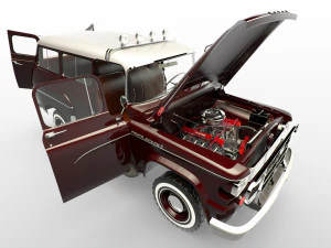 dodge town wagon 4x4 3D Model