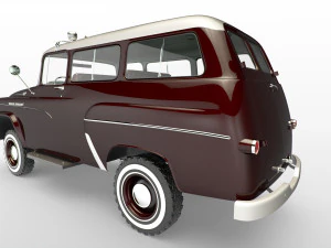 dodge town wagon 4x4 3D Model