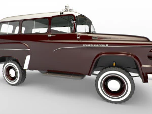 dodge town wagon 4x4 3D Model