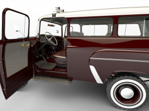 dodge town wagon 4x4 Modello 3D