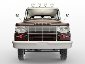 dodge town wagon 4x4 Modello 3D