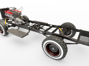 dodge town wagon 4x4 Modello 3D
