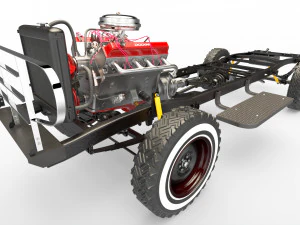 dodge town wagon 4x4 3D Model