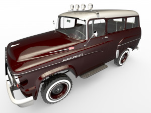 dodge town wagon 4x4 Modello 3D