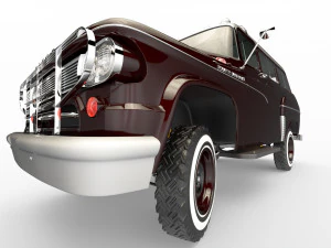 dodge town wagon 4x4 3D Model