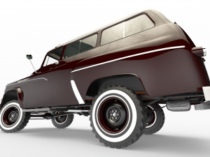 dodge town wagon 4x4 Modello 3D