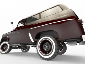 dodge town wagon 4x4 3D Model