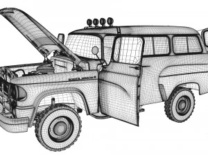 dodge town wagon 4x4 3D Model