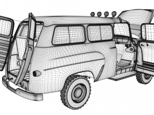 dodge town wagon 4x4 Modello 3D