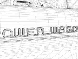 dodge town wagon 4x4 Modello 3D