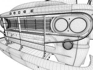 dodge town wagon 4x4 3D Model