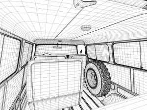 dodge town wagon 4x4 3D Model