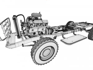 dodge town wagon 4x4 3D Model