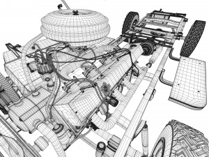 dodge town wagon 4x4 Modello 3D
