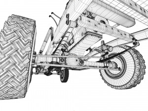 dodge town wagon 4x4 Modello 3D