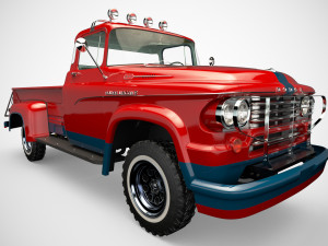 dodge power wagon 1959 Modelo 3D