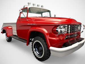 dodge power wagon 1959 Modelo 3D