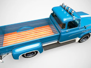 dodge power wagon 1959 3D Model