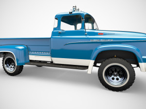 dodge power wagon 1959 Modelo 3D