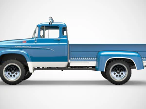 dodge power wagon 1959 3D Model