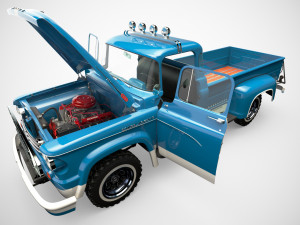 dodge power wagon 1959 Modelo 3D