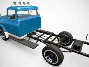 dodge power wagon 1959 3D Model