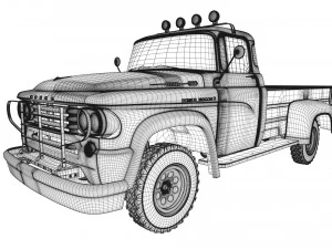 dodge power wagon 1959 3D Model