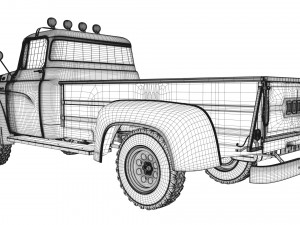 dodge power wagon 1959 Modelo 3D