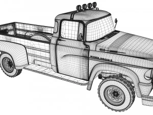 dodge power wagon 1959 3D Model
