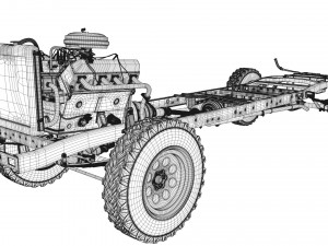 dodge power wagon 1959 Modelo 3D