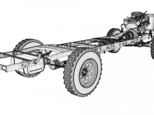 dodge power wagon 1959 3D Model